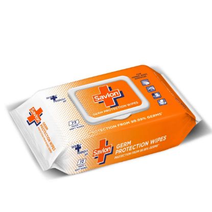 Picture of Savlon - Skin Friendly - Germ Protection Wipes - 72N