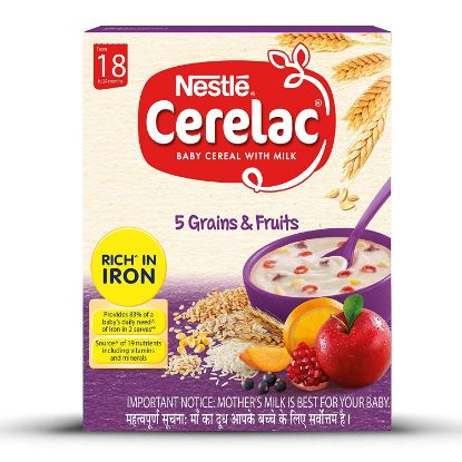 Picture of 5 Grains & Fruits - Cerelac  - 300g