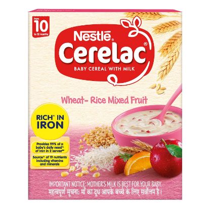 Picture of Wheat - Rice Mixed Fruit - Cerelac  - 300g