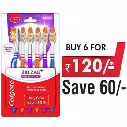 Picture of Tooth Brush - ZIG ZAG+ - Colgate - 6N