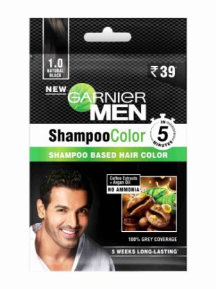 Picture of Garnier Men - Shampoo Color - 1.0 Natural Black