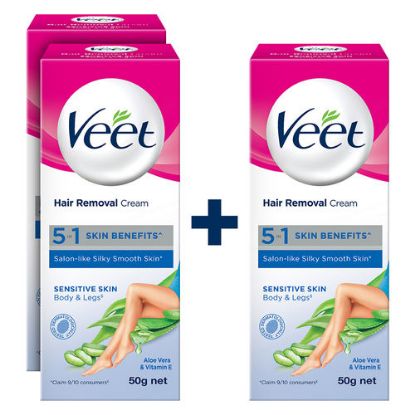 Picture of Veet - Hair Removal Cream - 5 in 1 - Dry Skin - Buy2Get1