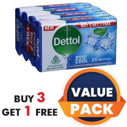 Picture of Dettol Intense Cool - 3+1 - 75 Grams