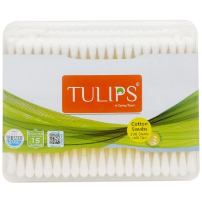 Picture of Cotton Ear Buds - Tulips - 100Pcs