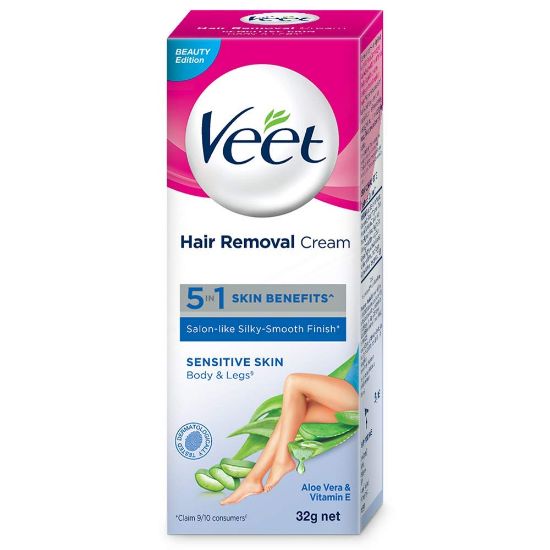 Picture of Veet - Hair Removal Cream - Sensitive Skin - 30g