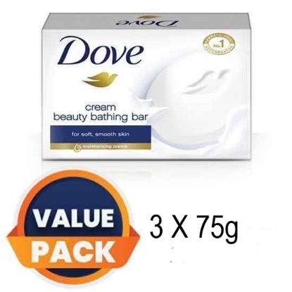 Picture of Dove Cream Beauty Soaps - 3 N X 75 g