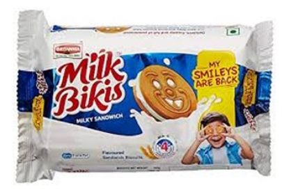 Picture of Milk Bikis - Milky Sandwich - Cream Biscuits - Britannia - 200g