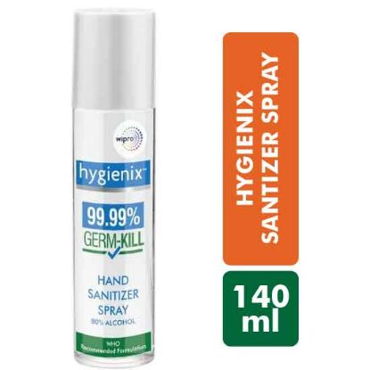 Picture of Santizer Spray - 80% Alochol - Hygienix 140 ml